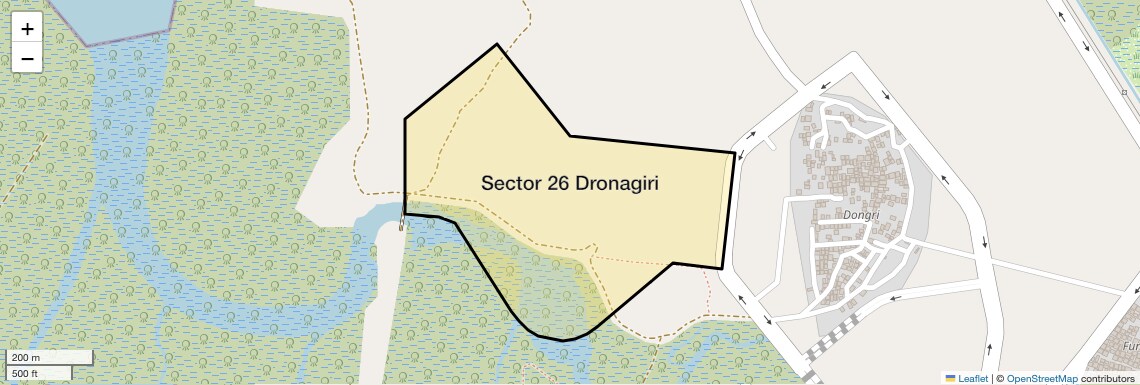 Location Map of Sector 26 Dronagiri, Navi Mumbai