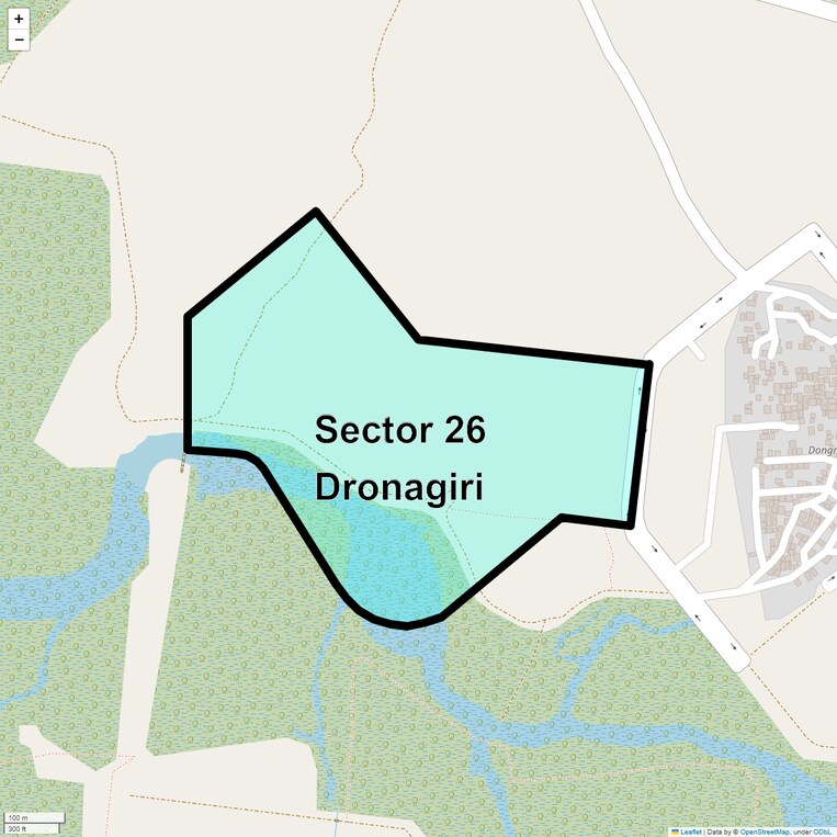 Location Map of Sector 26 Dronagiri