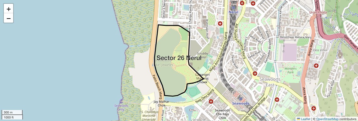 Location Map of Sector 26 Nerul, Navi Mumbai