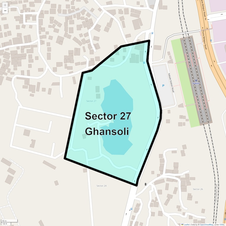 Location Map of Sector 27 Ghansoli