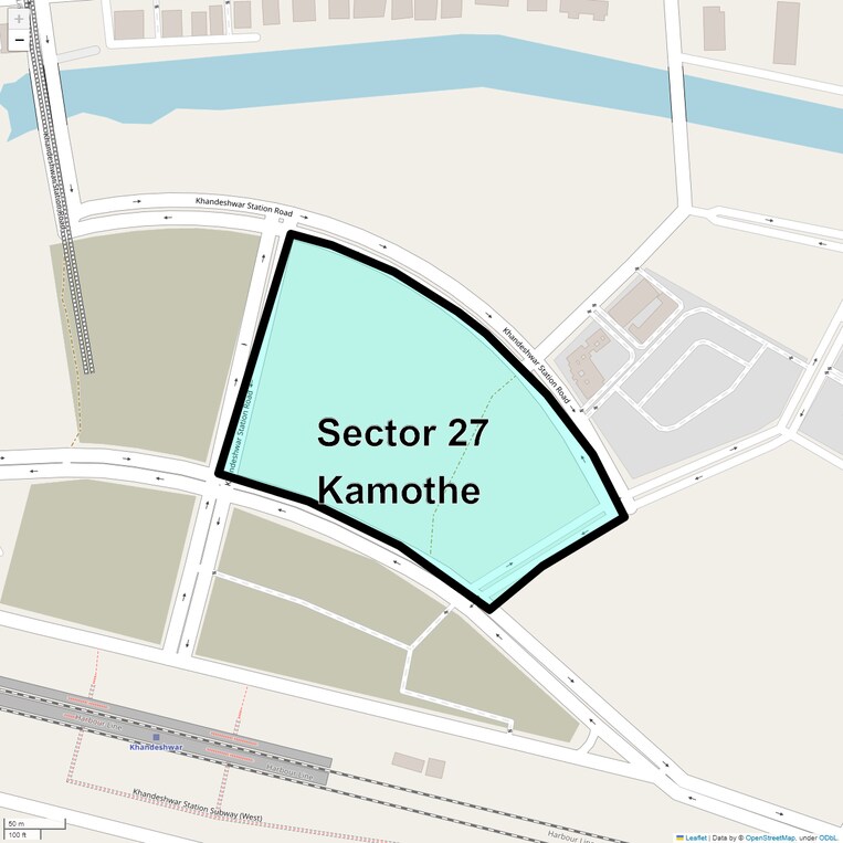 Location Map of Sector 27 Kamothe