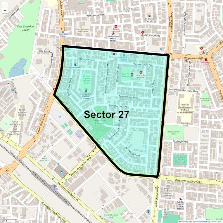 Location Map of Sector 27