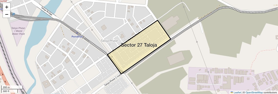 Location Map of Sector 27 Taloja, Navi Mumbai