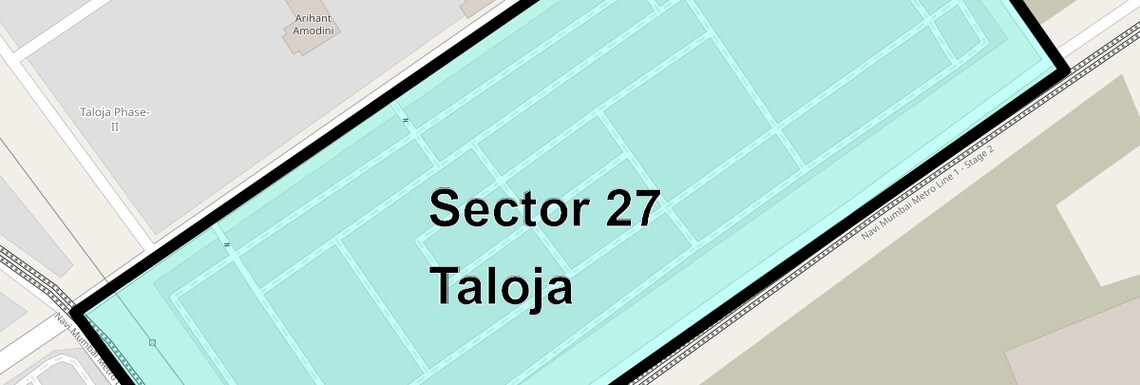 Location Map of Sector 27 Taloja, Navi Mumbai