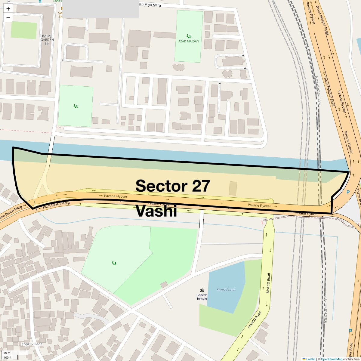 Check Time Travel of Sector 27 Vashi, Navi Mumbai