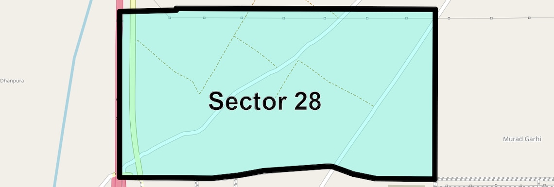 Location Map of Sector 28, Greater Noida