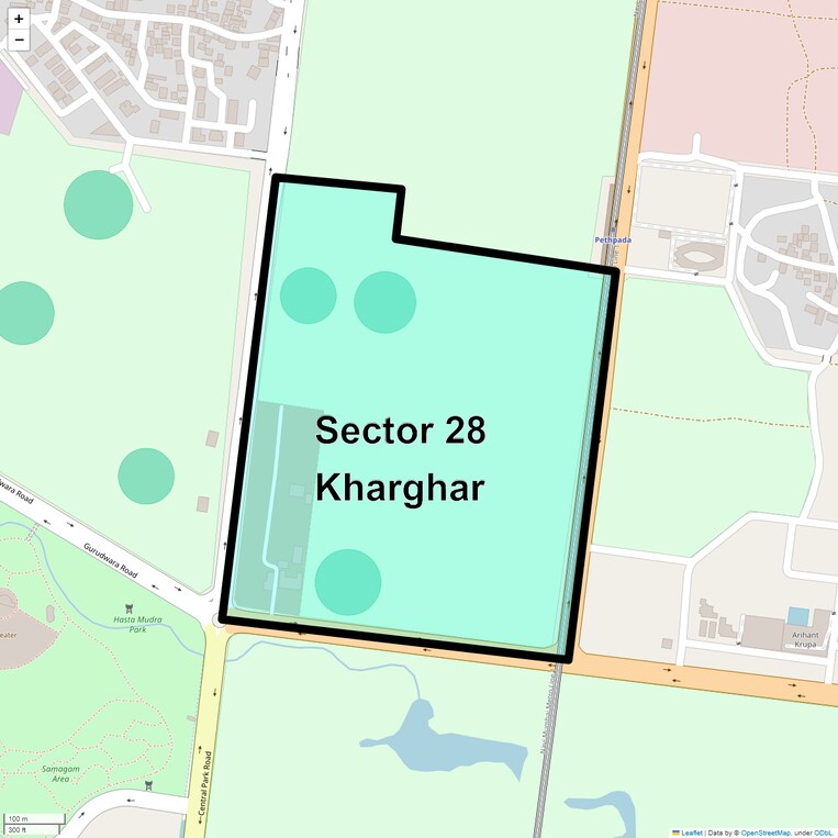 Location Map of Sector 28 Kharghar