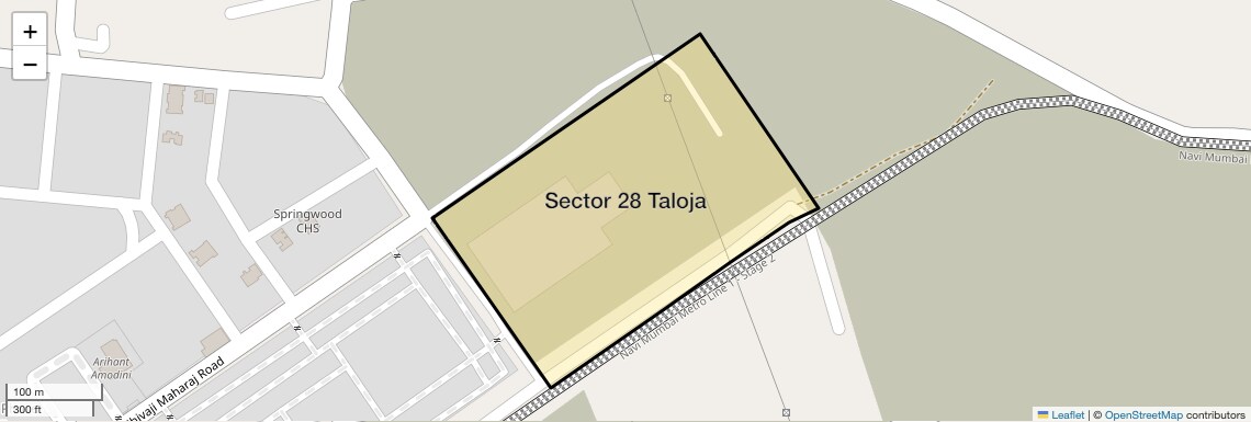 Location Map of Sector 28 Taloja, Navi Mumbai