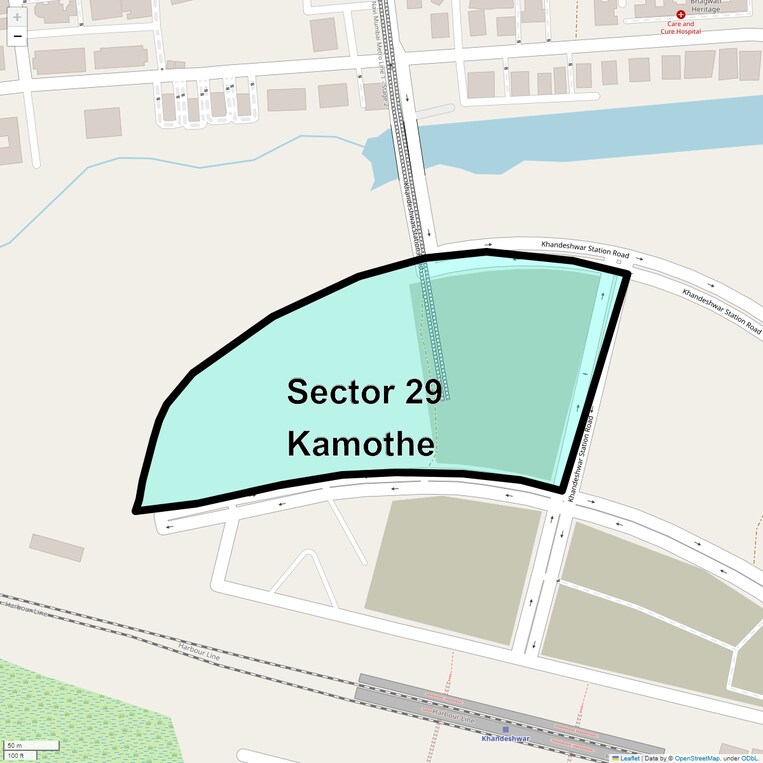 Location Map of Sector 29 Kamothe