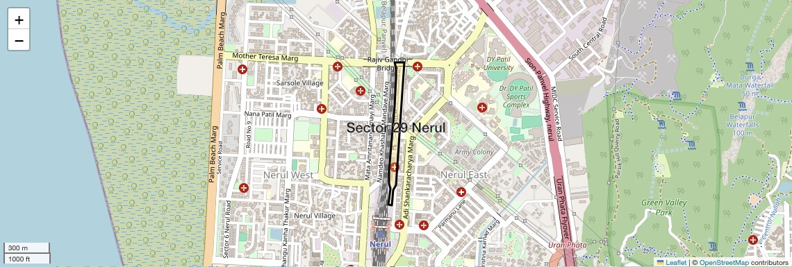Location Map of Sector 29 Nerul, Navi Mumbai