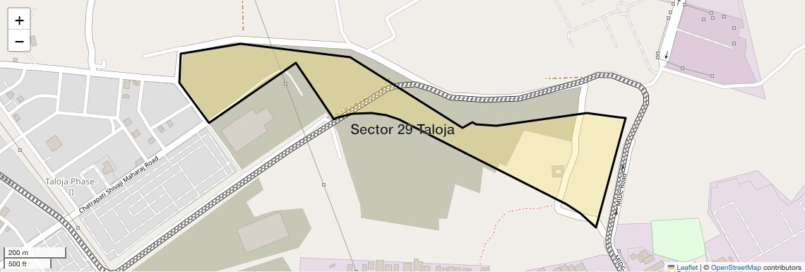 Location Map of Sector 29 Taloja, Navi Mumbai