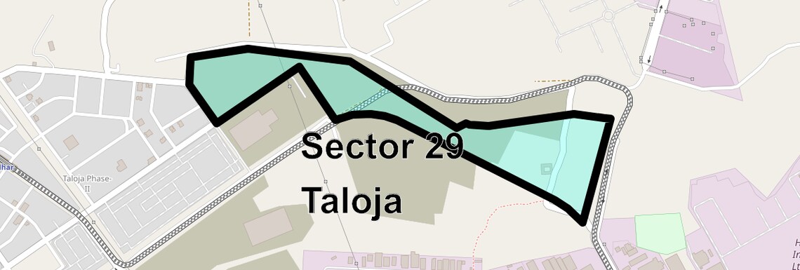 Location Map of Sector 29 Taloja, Navi Mumbai