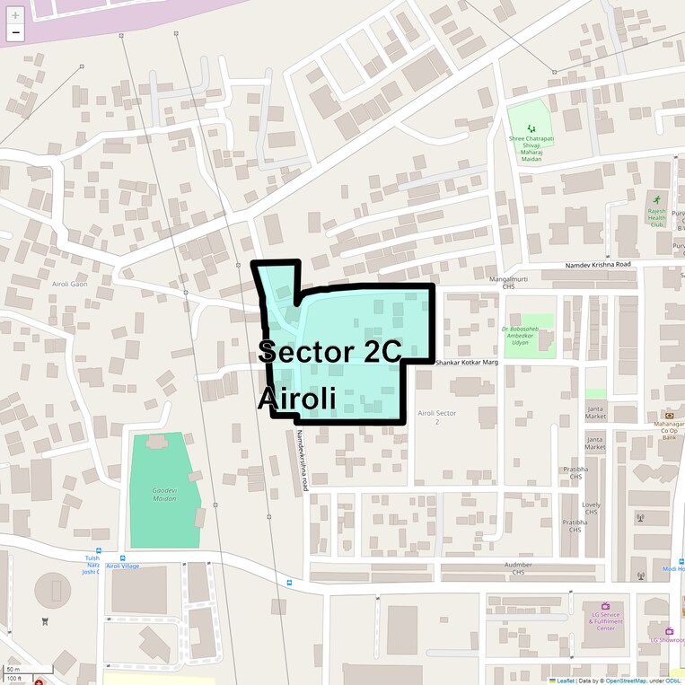 Location Map of Sector 2c Airoli