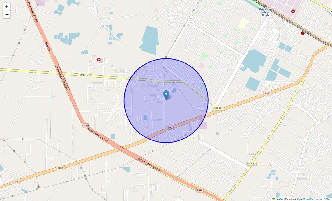 Location Map of SectoR-3, Bahadurgarh
