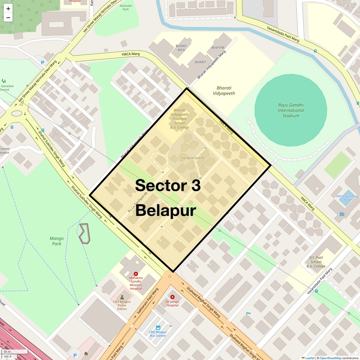 Check Time Travel of Sector 3 Belapur, Navi Mumbai