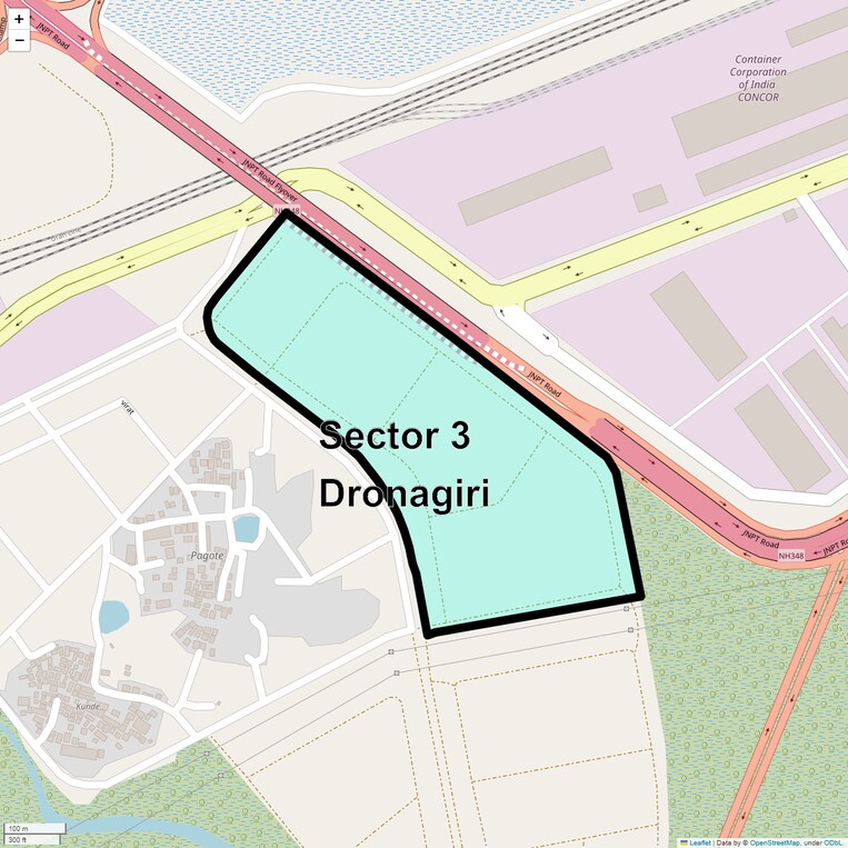 Location Map of Sector 3 Dronagiri