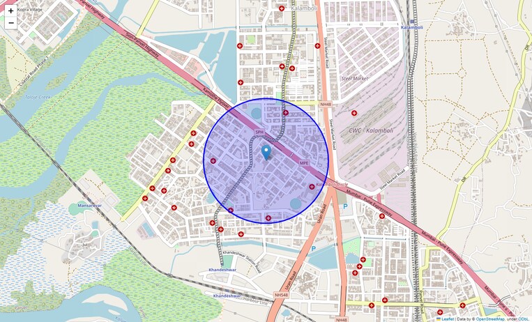 Location Map of Sector 3 Kamothe