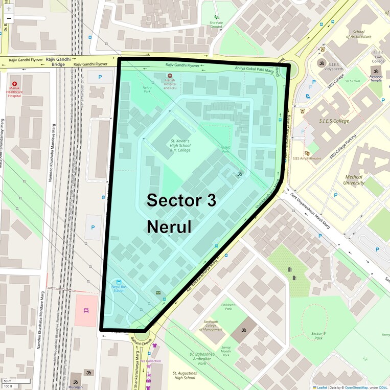 Location Map of Sector 3 Nerul