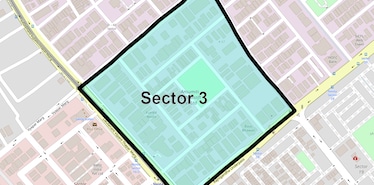 Location Map of Sector 3, Noida