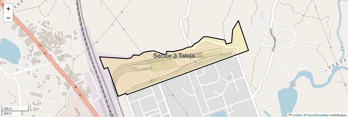 Location Map of Sector 3 Taloja, Navi Mumbai