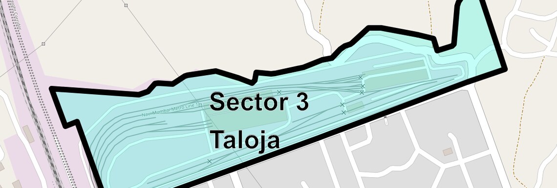 Location Map of Sector 3 Taloja, Navi Mumbai