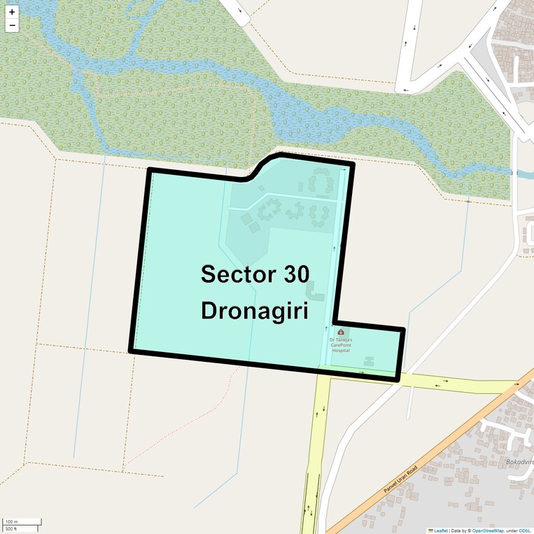 Location Map of Sector 30 Dronagiri