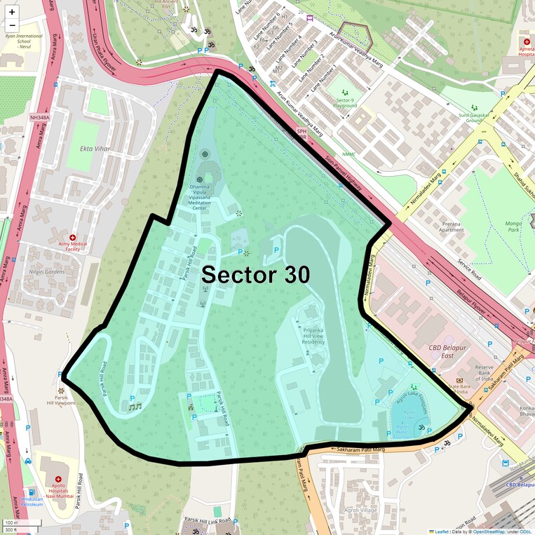 Location Map of Sector 30