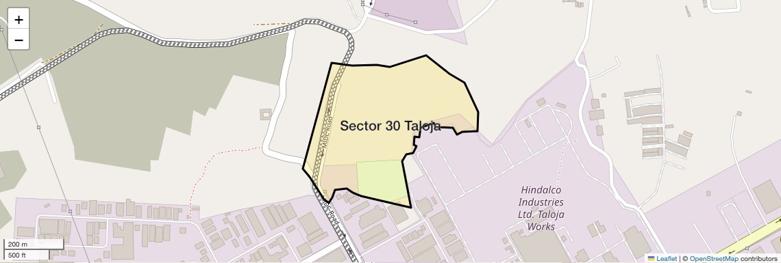 Location Map of Sector 30 Taloja, Navi Mumbai
