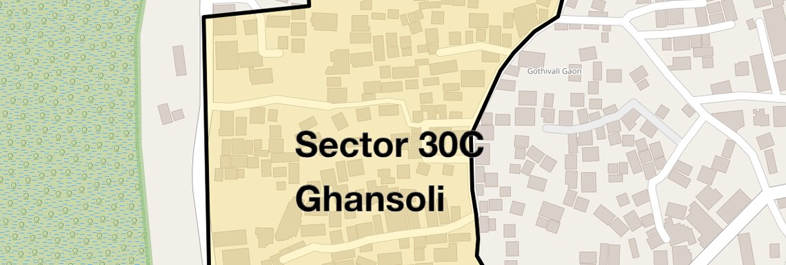 Location Map of Sector 30c Ghansoli, Navi Mumbai