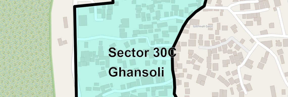 Location Map of Sector 30c Ghansoli, Navi Mumbai
