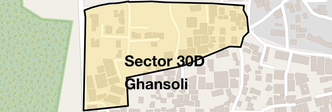 Location Map of Sector 30d Ghansoli, Navi Mumbai