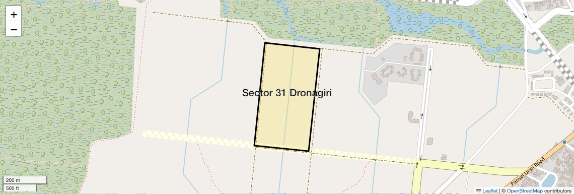 Location Map of Sector 31 Dronagiri, Navi Mumbai