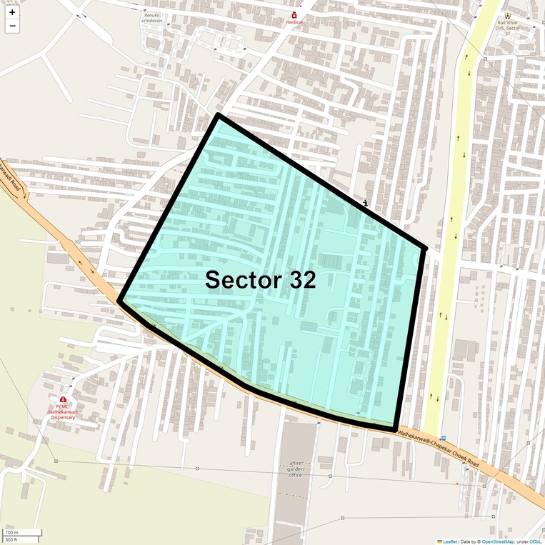 Location Map of Sector 32
