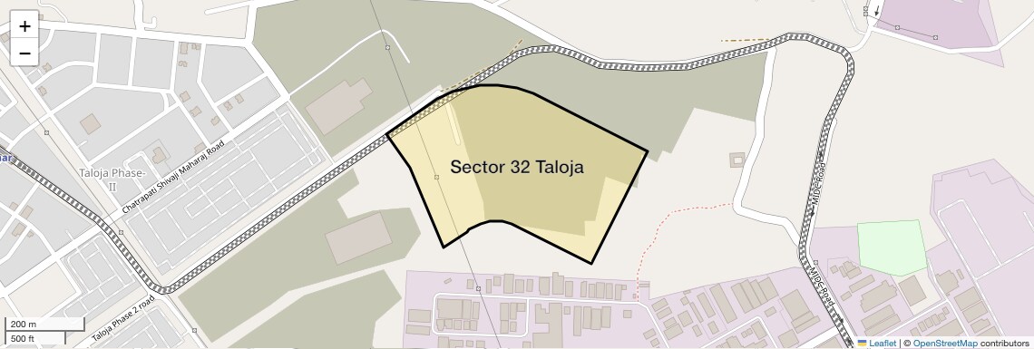 Location Map of Sector 32 Taloja, Navi Mumbai