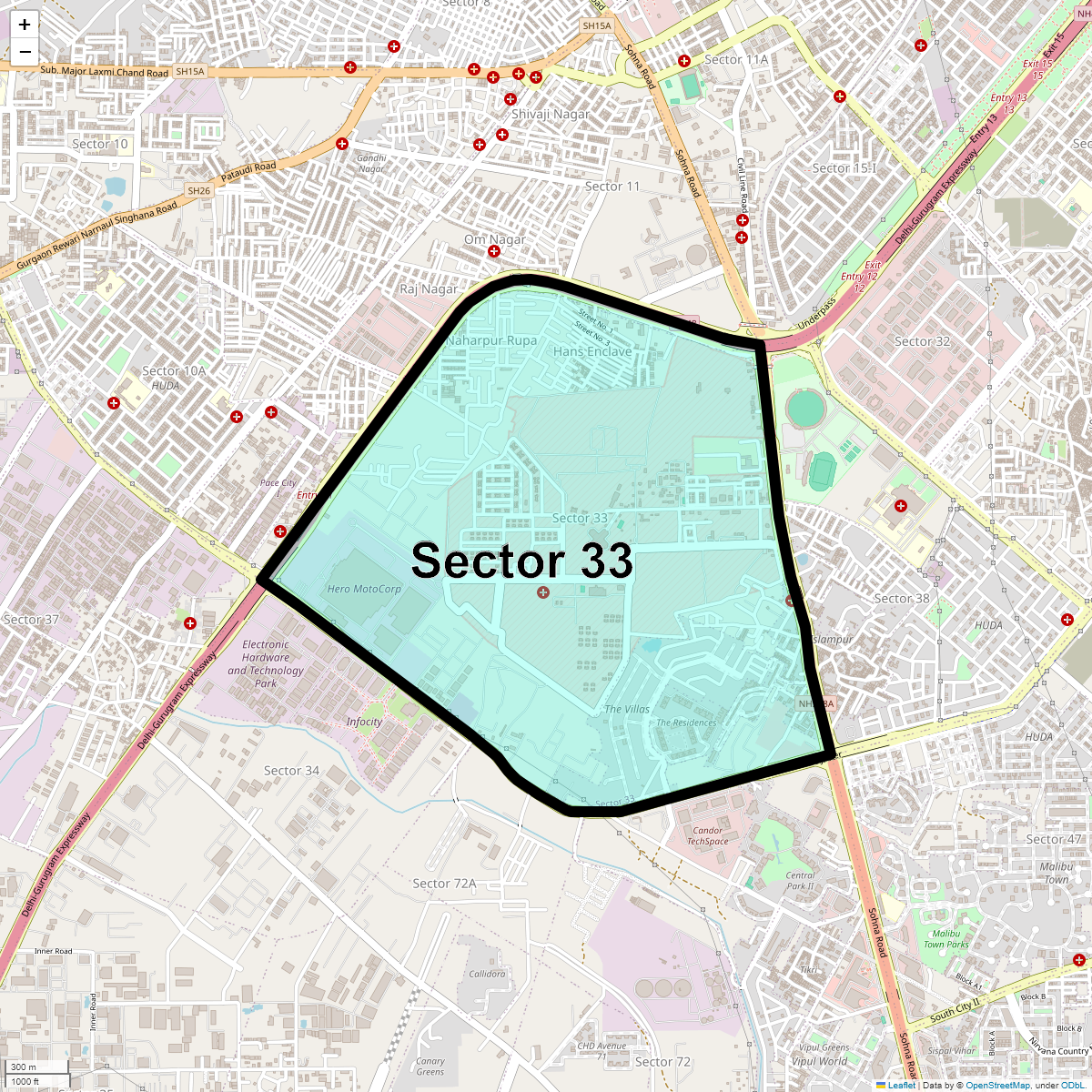 Hero Honda Chowk, Gurgaon Map, Photos and Videos, Property Rates