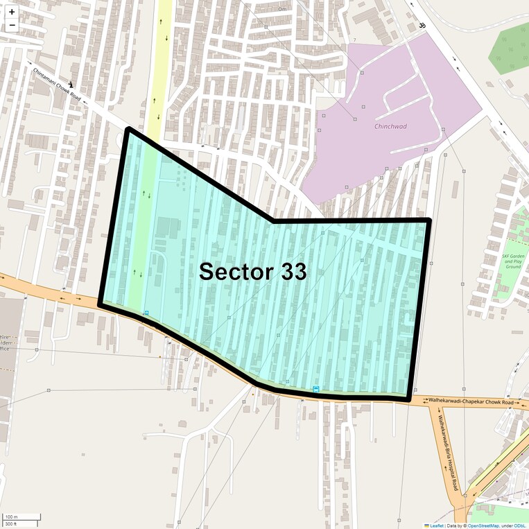 Location Map of Sector 33