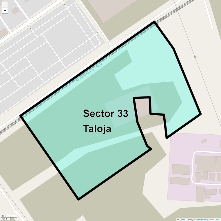 Location Map of Sector 33 Taloja