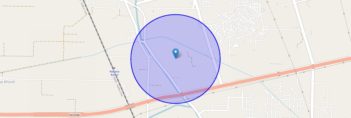 Location Map of Sector 34, Sonipat