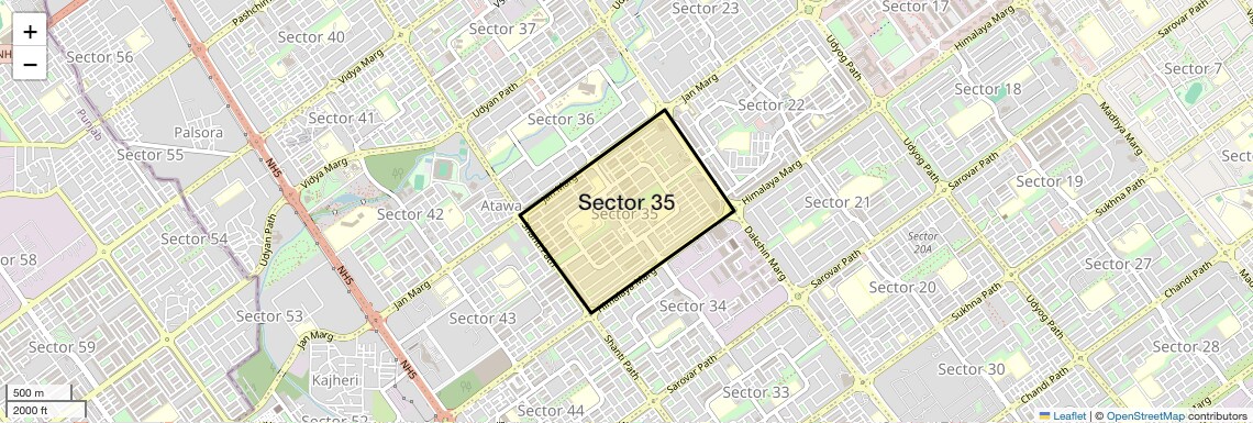 Check Time Travel of Sector 35, Chandigarh