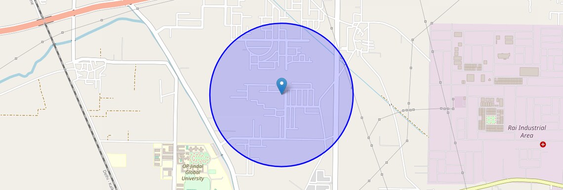 Location Map of Sector 35, Sonipat