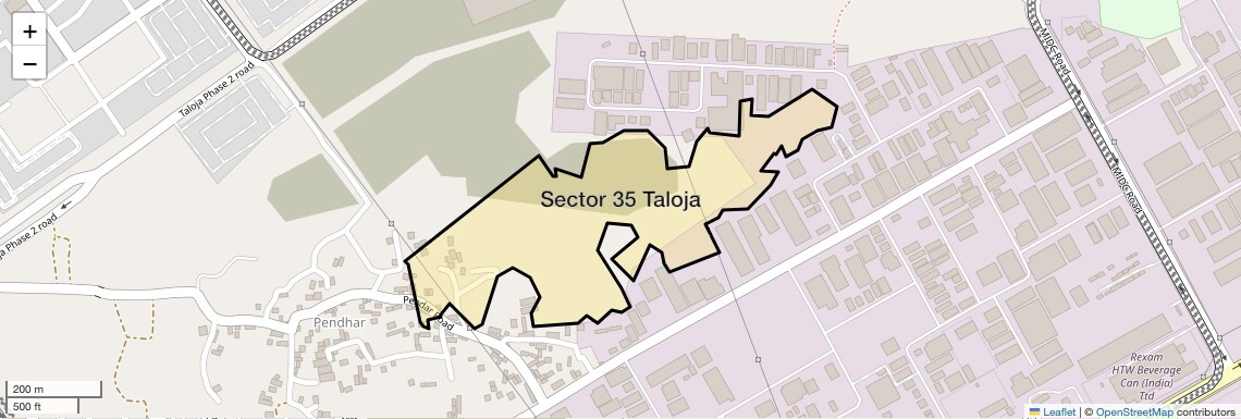 Location Map of Sector 35 Taloja, Navi Mumbai