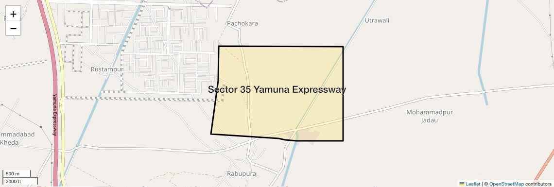 Location Map of Sector 35 Yamuna Expressway, Greater Noida