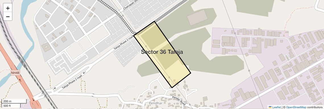 Location Map of Sector 36 Taloja, Navi Mumbai