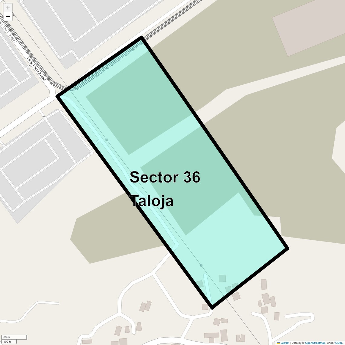 Location Map of Sector 36 Taloja, Navi Mumbai