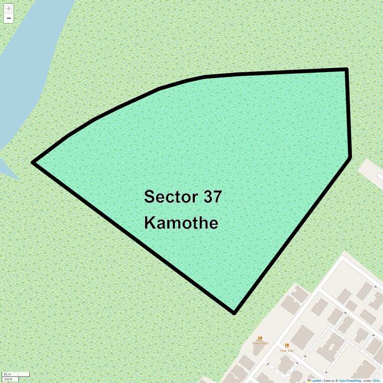 Location Map of Sector 37 Kamothe