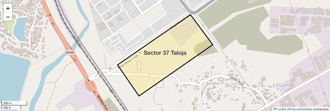 Location Map of Sector 37 Taloja, Navi Mumbai