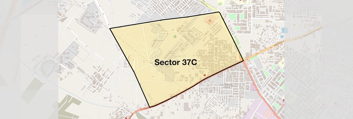 Location Map of Sector 37C, Gurgaon