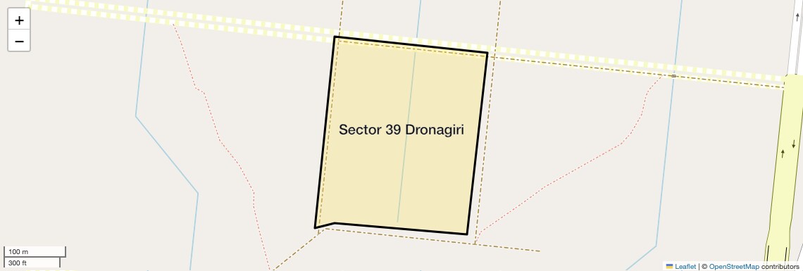 Location Map of Sector 39 Dronagiri, Navi Mumbai
