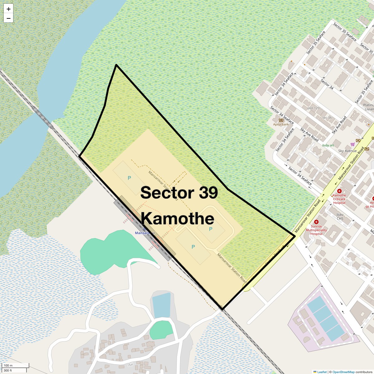 Sector 39 Kamothe Map