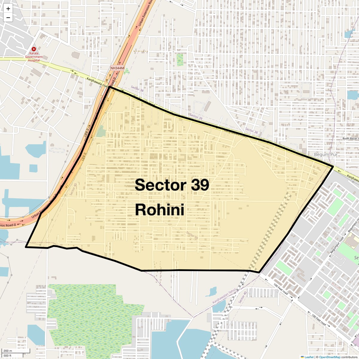 Check Time Travel of Sector 39 Rohini, Delhi